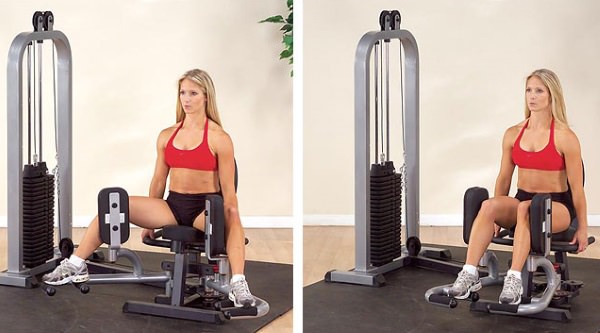 Базовые упражнения в тренажерном зале для девушек на ягодицы, ноги, руки, все группы мышц, похудения