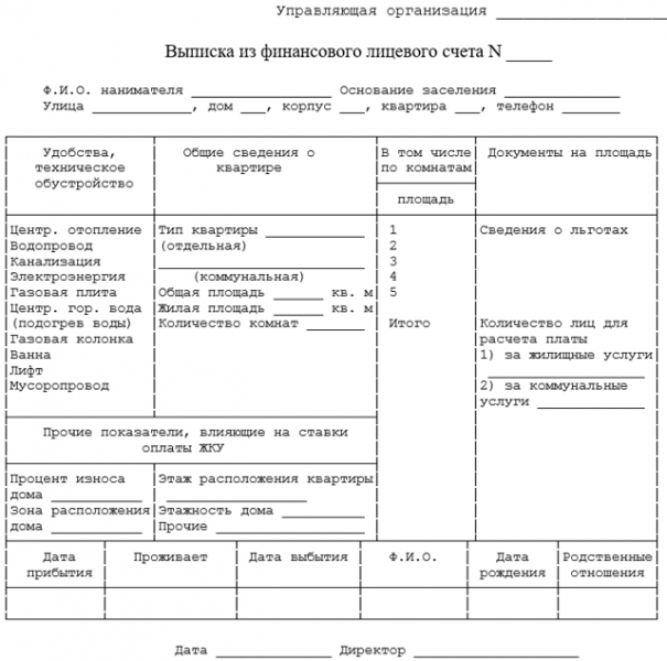 Где получить лицевой счет на жкх