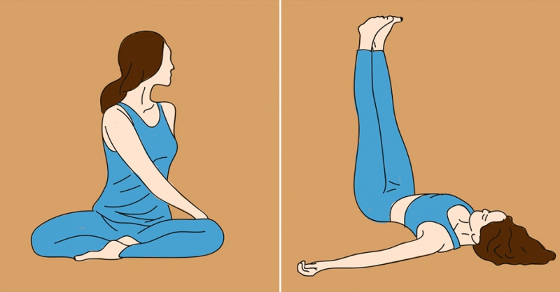 Йога для спины, упражнения для начинающих в домашних условиях
