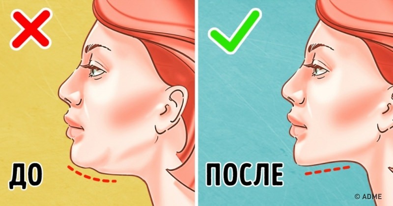 Как избавиться от второго подбородка с помощью массажа и простейшей гимнастики