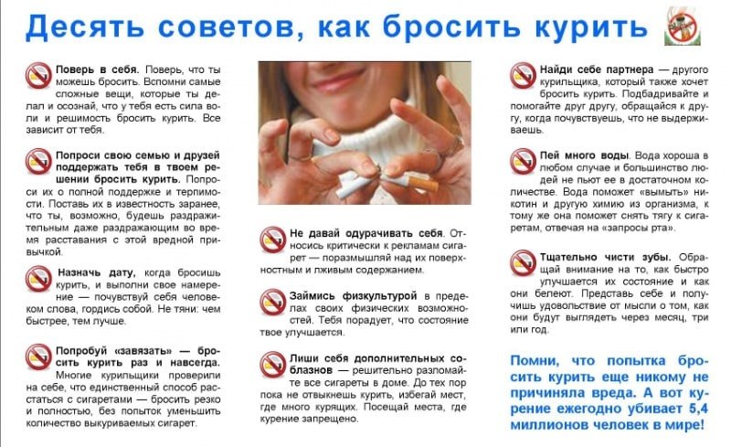 Как побороть желание курить — как бросить курить советы