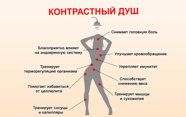 Как правильно принимать контрастный душ при всд