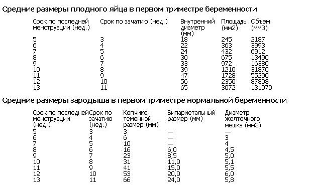 Как расшифровать узи при беременности на ранних сроках 