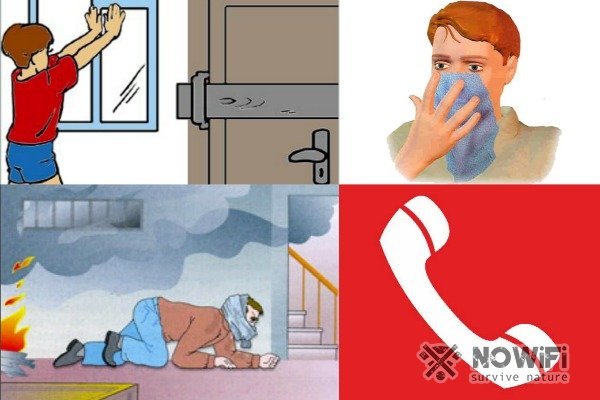 Как вести себя при пожаре в многоквартирном доме