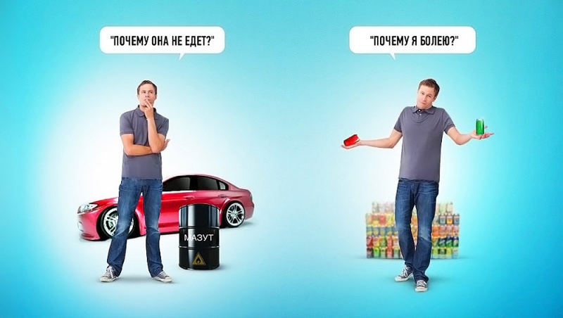 Влияние пищи на ум и тело